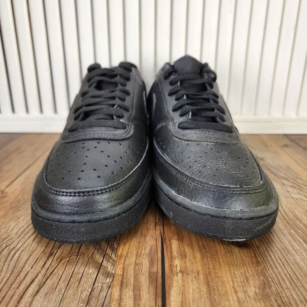 Nike Court Vision Lo NN Mens 8.5 Triple Black Athletic Sneakers Shoes DH2987-002